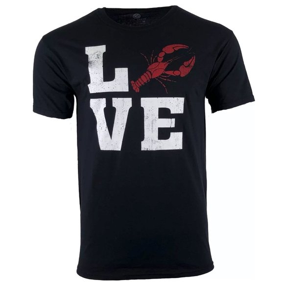 RAW STATE Other - Raw State By Affliction Men's T-Shirt LOVE CRAWFISH Biker Cowboy